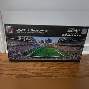 NFL Seattle Seahawks Stadium Panoramic Jigsaw Puzzle, 1000 Pcs. Open Box